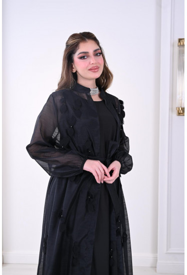 جلابيه نسائي مطرزه تطريز بارز رقيق جلابيه نسائي مطرزه تطريز بارز رقيق