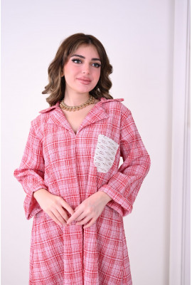 جلابية صيفية كاجوال بلمسة دانتيل أنيقة جلابية صيفية كاجوال بلمسة دانتيل أنيقة