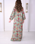 جلابية صيفية مزهرة بنقوش زهرية أنيقة