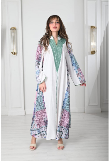 جلابيات نسائية بطباعاتمميزه وراقيه