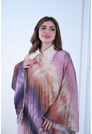 جلابيه بليسيه بياقه كلاسيكيه 