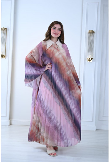 جلابيه بليسيه بياقه كلاسيكيه 