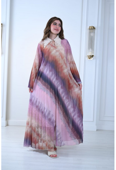 جلابيه بليسيه بياقه كلاسيكيه 