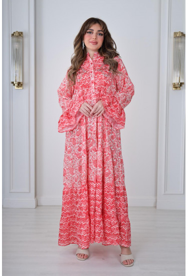 جلابية ماكسي محتشمة بأكمام واسعة جلابية ماكسي محتشمة بأكمام واسعة