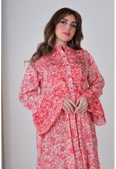 جلابية ماكسي محتشمة بأكمام واسعة جلابية ماكسي محتشمة بأكمام واسعة