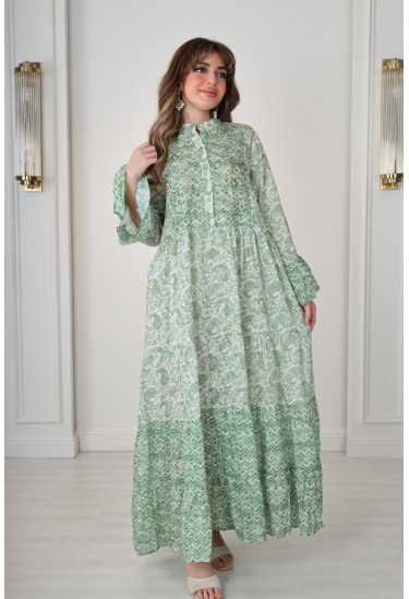 جلابية ماكسي محتشمة بأكمام واسعة جلابية ماكسي محتشمة بأكمام واسعة