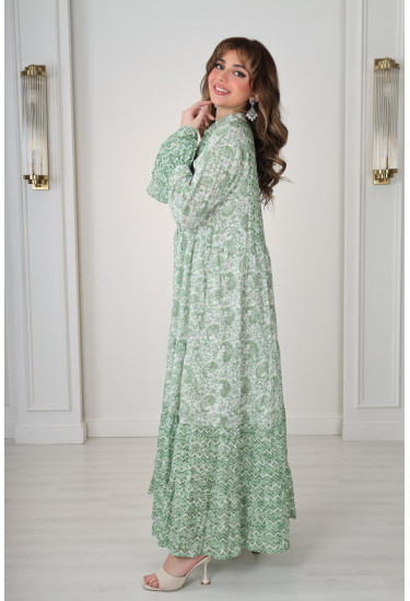 جلابية ماكسي محتشمة بأكمام واسعة جلابية ماكسي محتشمة بأكمام واسعة