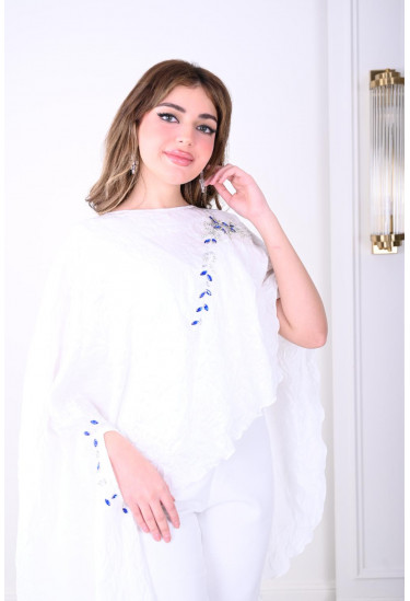 طقم أنيق بكيب مطرز راقي