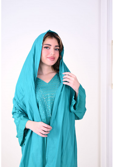 جلابيه طويله.مع وشاح للرأس جلابيه طويله.مع وشاح للرأس