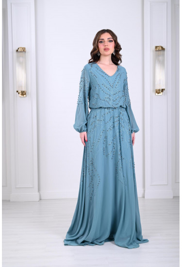 فستان نسائي للمناسبات مطرز