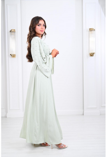 فستان طويل برقبة V