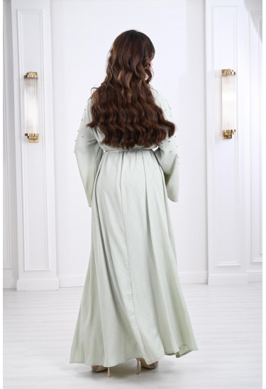 فستان طويل برقبة V