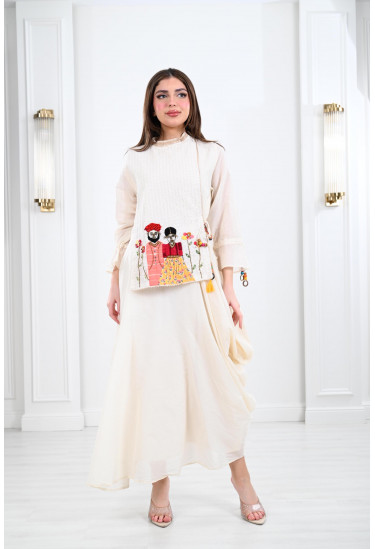 فستان نسائي بتصميم عصري راقي