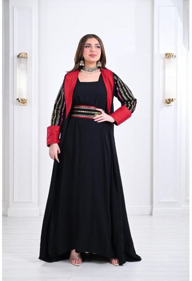 جلابية مغربية مطرزة فاخرة جلابية مغربية مطرزة فاخرة