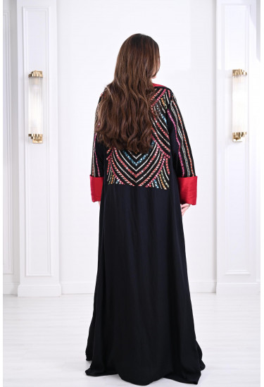 جلابية مغربية مطرزة فاخرة جلابية مغربية مطرزة فاخرة