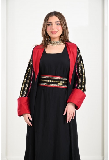 جلابية مغربية مطرزة فاخرة جلابية مغربية مطرزة فاخرة