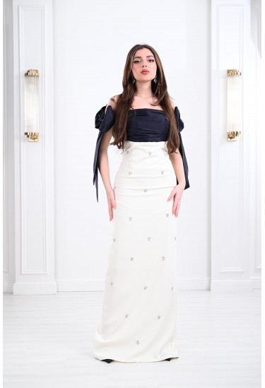 فستان أناقة مزدوجة بأكتاف المنسدلة فستان أناقة مزدوجة بأكتاف المنسدلة