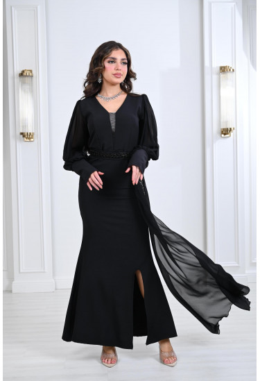 فستان نسائي للسهرات مطرز