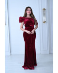 فستان سهره مخملي فستان سهره مخملي