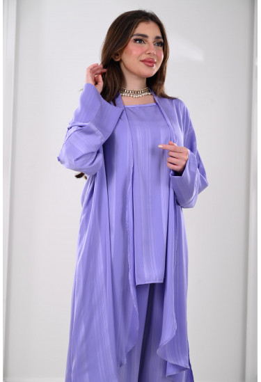 طقم نسائي فضفاض 3 قطع