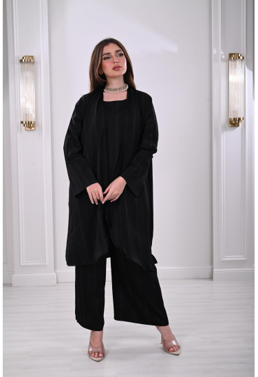 طقم نسائي فضفاض 3 قطع