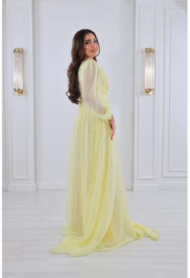 فستان سهرة نسائي بتصميم جذاب