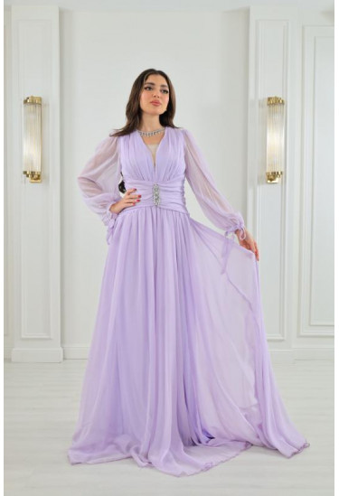 فستان سهرة نسائي بتصميم جذاب