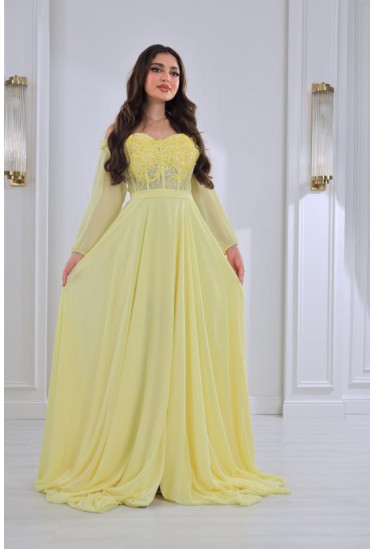 فستان نسائي للسهرات بصدر مطرز فستان نسائي للسهرات بصدر مطرز