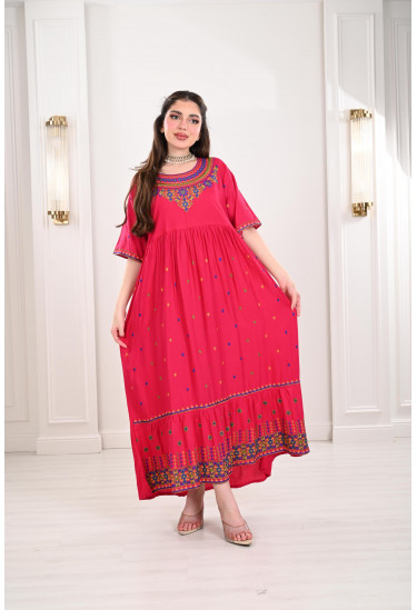 جلابية نسائية طبقات مطرزة جلابية نسائية طبقات مطرزة