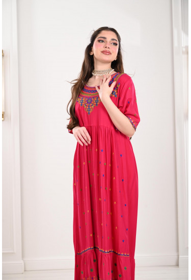 جلابية نسائية طبقات مطرزة جلابية نسائية طبقات مطرزة