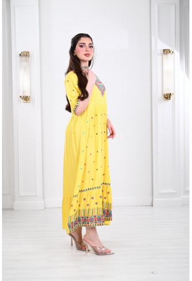 جلابية نسائية طبقات مطرزة جلابية نسائية طبقات مطرزة