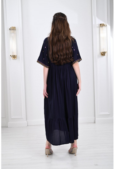 جلابية نسائية طبقات مطرزة جلابية نسائية طبقات مطرزة