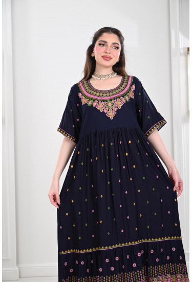 جلابية نسائية طبقات مطرزة جلابية نسائية طبقات مطرزة