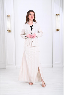 طقم نسائي صيفي ( تنورة - بلوزة )