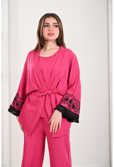 طقم نسائي مطرز 3 قطعة طقم نسائي مطرز 3 قطعة