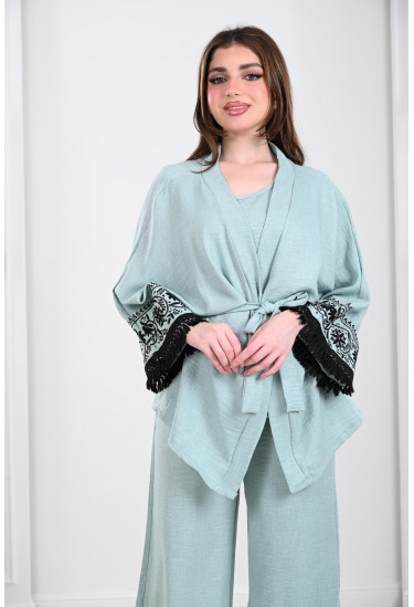 طقم نسائي مطرز 3 قطعة طقم نسائي مطرز 3 قطعة