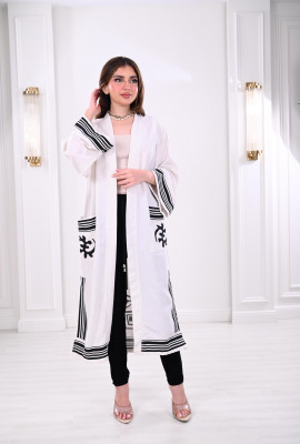 بشت نسائي بنمط جيوب 