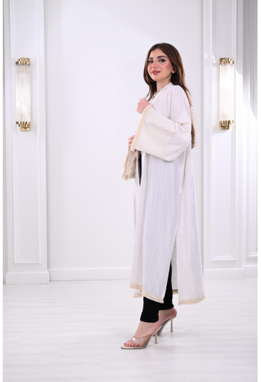 بشت نسائي ماكسي بنقوشات مميزة بشت نسائي ماكسي بنقوشات مميزة