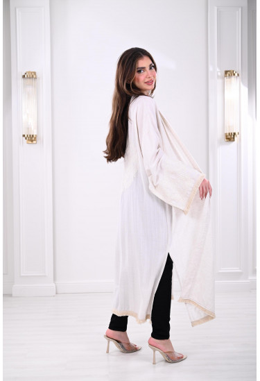 بشت نسائي ماكسي بنقوشات مميزة بشت نسائي ماكسي بنقوشات مميزة