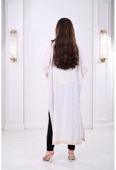 بشت نسائي ماكسي بنقوشات مميزة بشت نسائي ماكسي بنقوشات مميزة