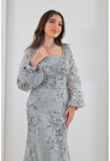 فستان سهرة نسائي بنمط مرميد