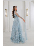 فستان نسائي للسهرات بأكمام طويلة فستان نسائي للسهرات بأكمام طويلة