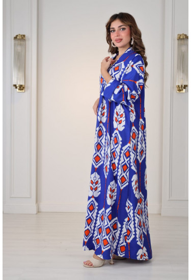 جلابيه بأشكال هندسيه ملونه جميله