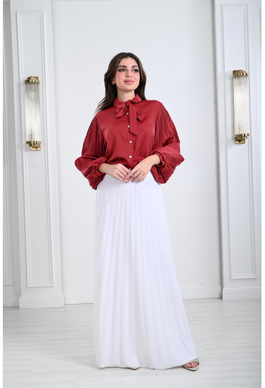 تنورة نسائية بيليسية بخصر مطاطي تنورة نسائية بيليسية بخصر مطاطي