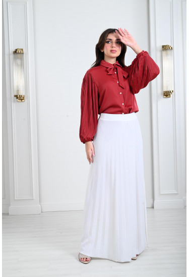 تنورة نسائية بيليسية بخصر مطاطي تنورة نسائية بيليسية بخصر مطاطي