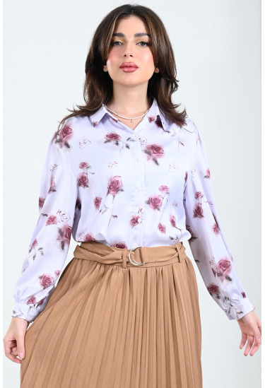 بلوزة نسائية مشجرة 