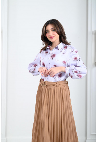 بلوزة نسائية مشجرة 