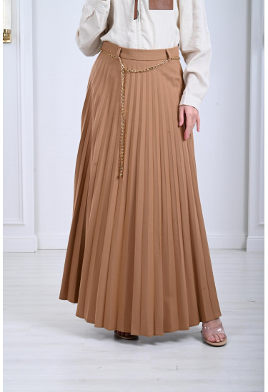 تنورة بيليسيه بسلسال على الخصر تنورة بيليسيه بسلسال على الخصر