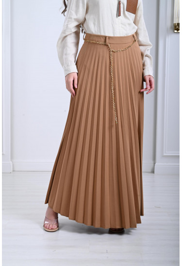 تنورة بيليسيه بسلسال على الخصر تنورة بيليسيه بسلسال على الخصر