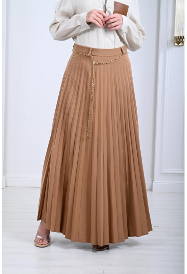 تنورة بيليسيه بسلسال على الخصر تنورة بيليسيه بسلسال على الخصر